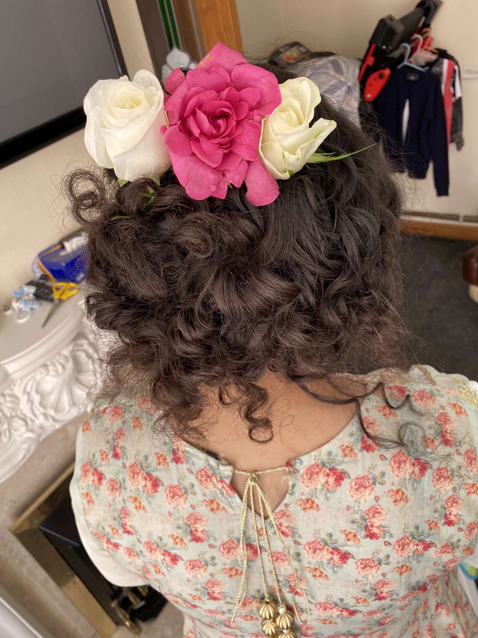 Up do hair with & without extension