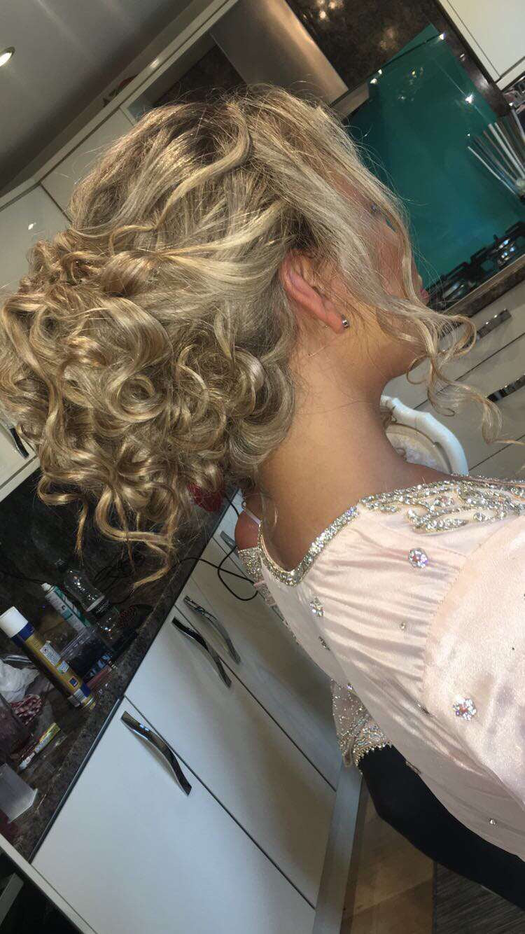 Up do hair with & without extension